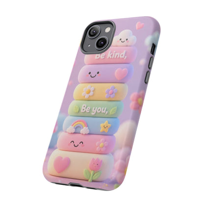 Cute Pastel Phone Case "Be Kind, Be You"