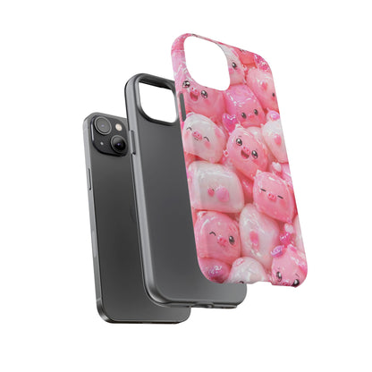 Cute Kawaii Pink Marshmallow Phone Case