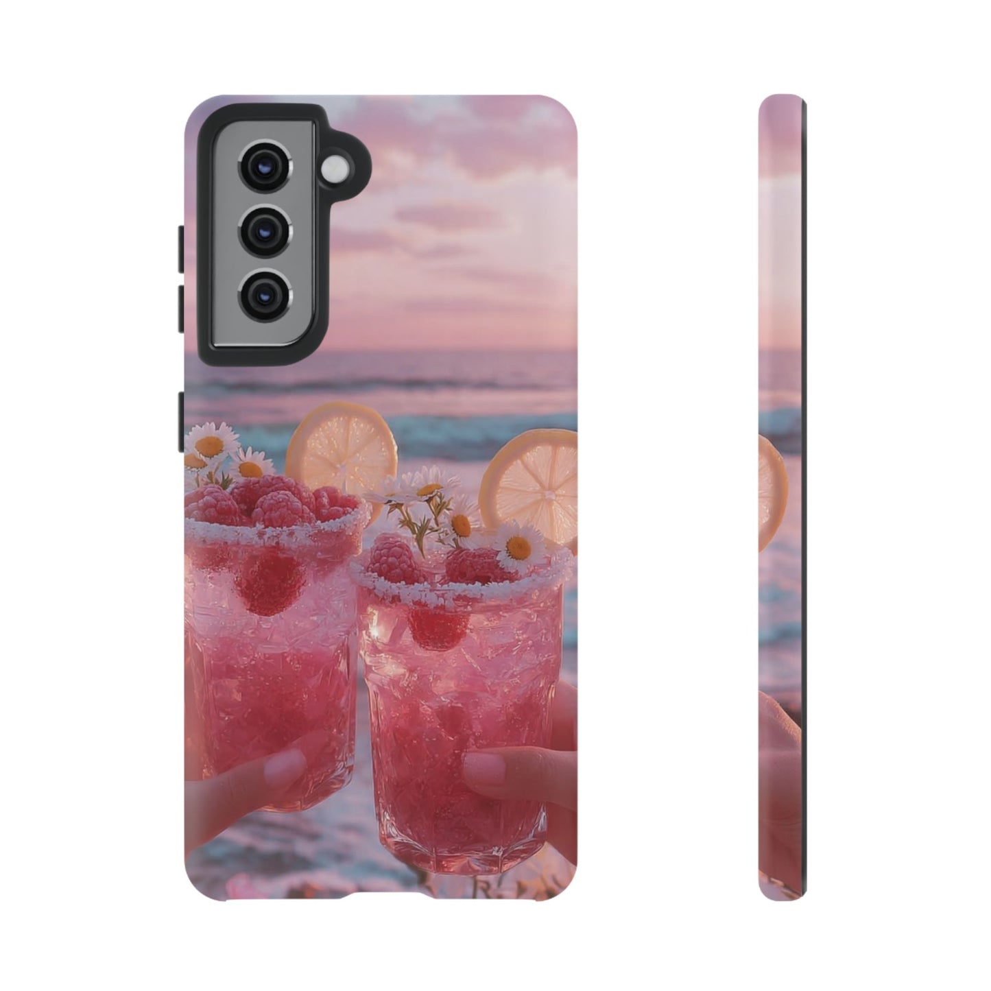 Tough Case - Pink Beach Cocktail Phone Case