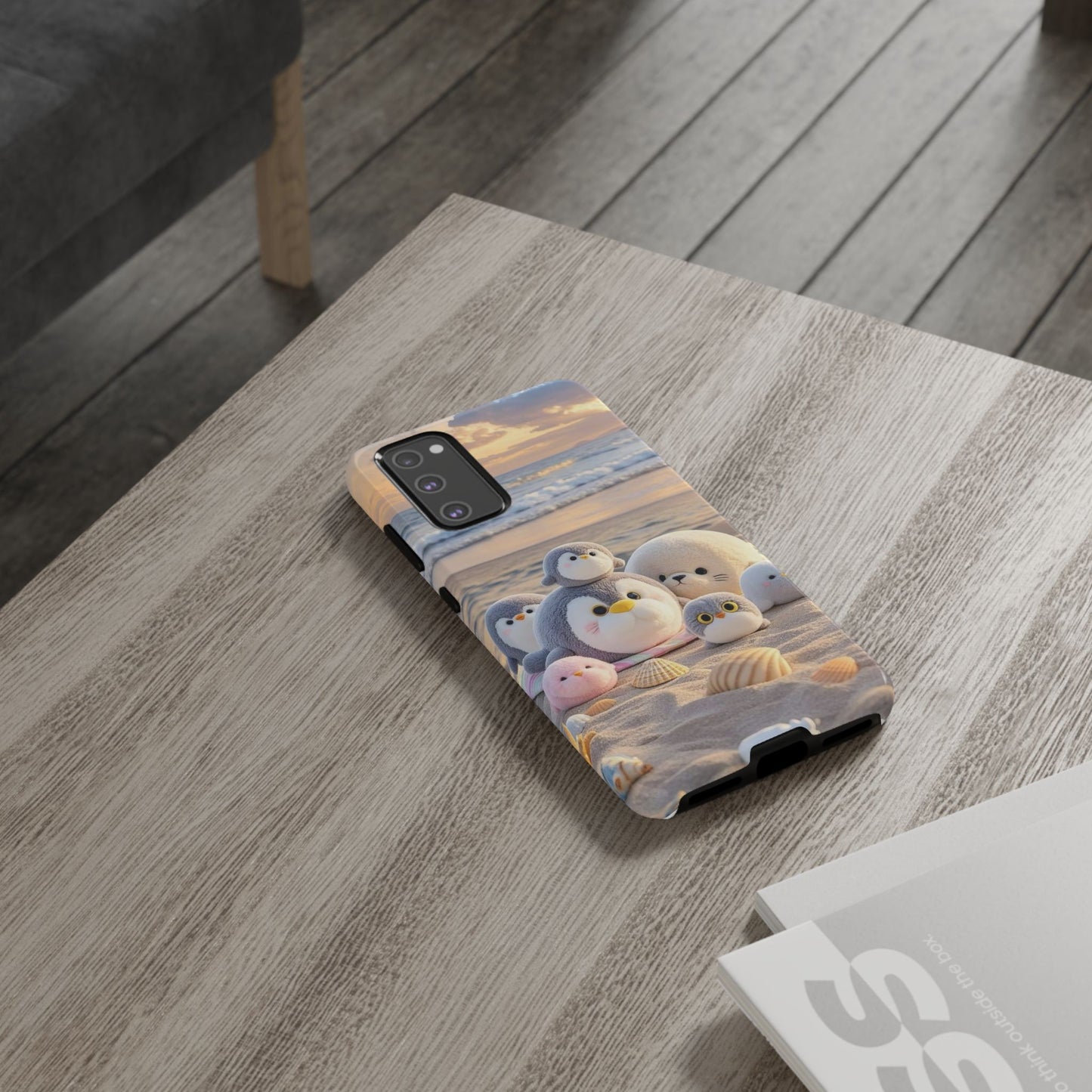 Cute Beach Penguin Phone Case "Kawaii Seaside Animal"