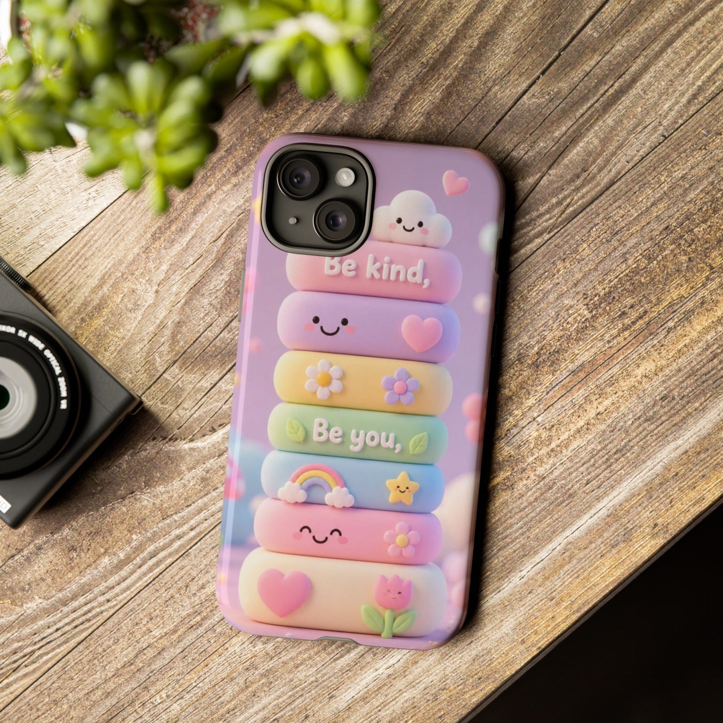 Cute Pastel Phone Case "Be Kind, Be You"