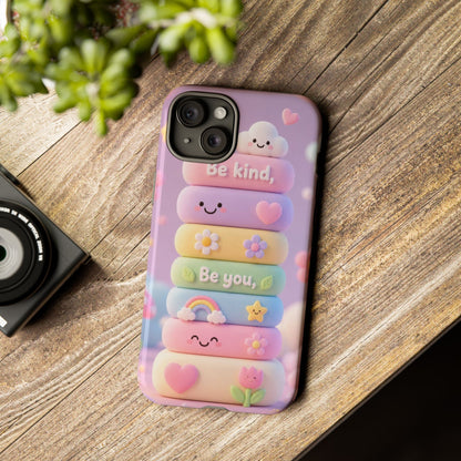 Cute Pastel Phone Case "Be Kind, Be You"
