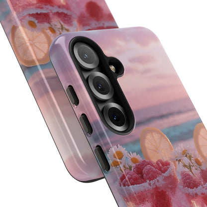 Pink Sunset Cocktail Phone Case — Beach Drink Protective Cover