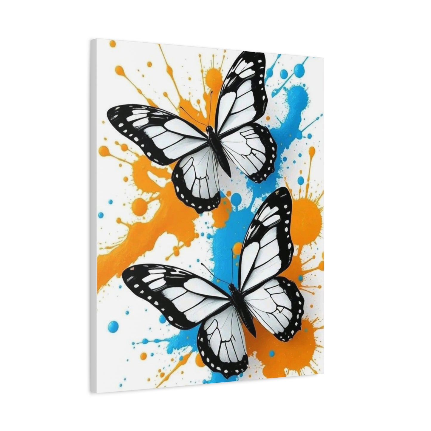Butterfly Splash Canvas Wall Art — Matte Stretched Canvas