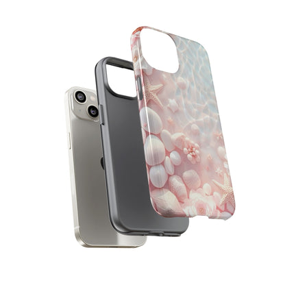 Phone Case — Pink Seashell Starfish Beach Waterproof Design