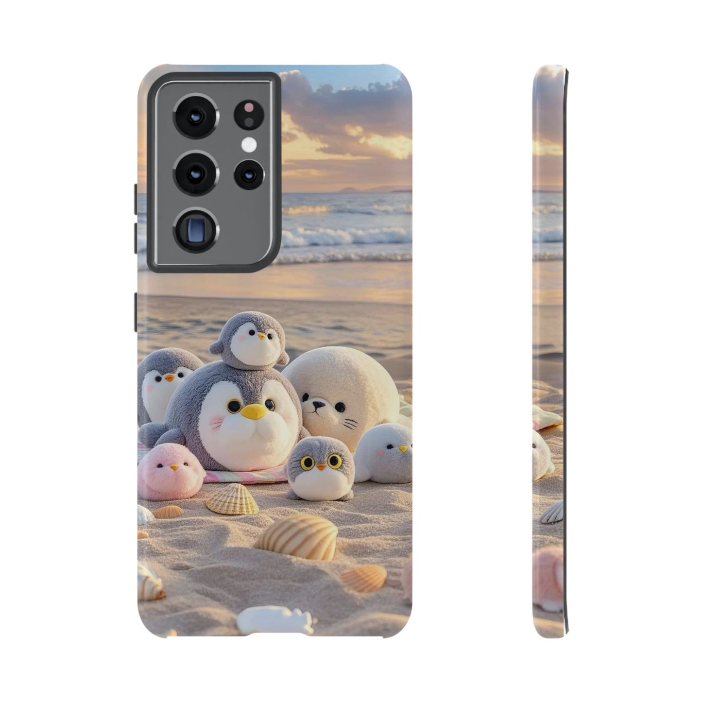 Cute Beach Penguin Phone Case "Kawaii Seaside Animal"