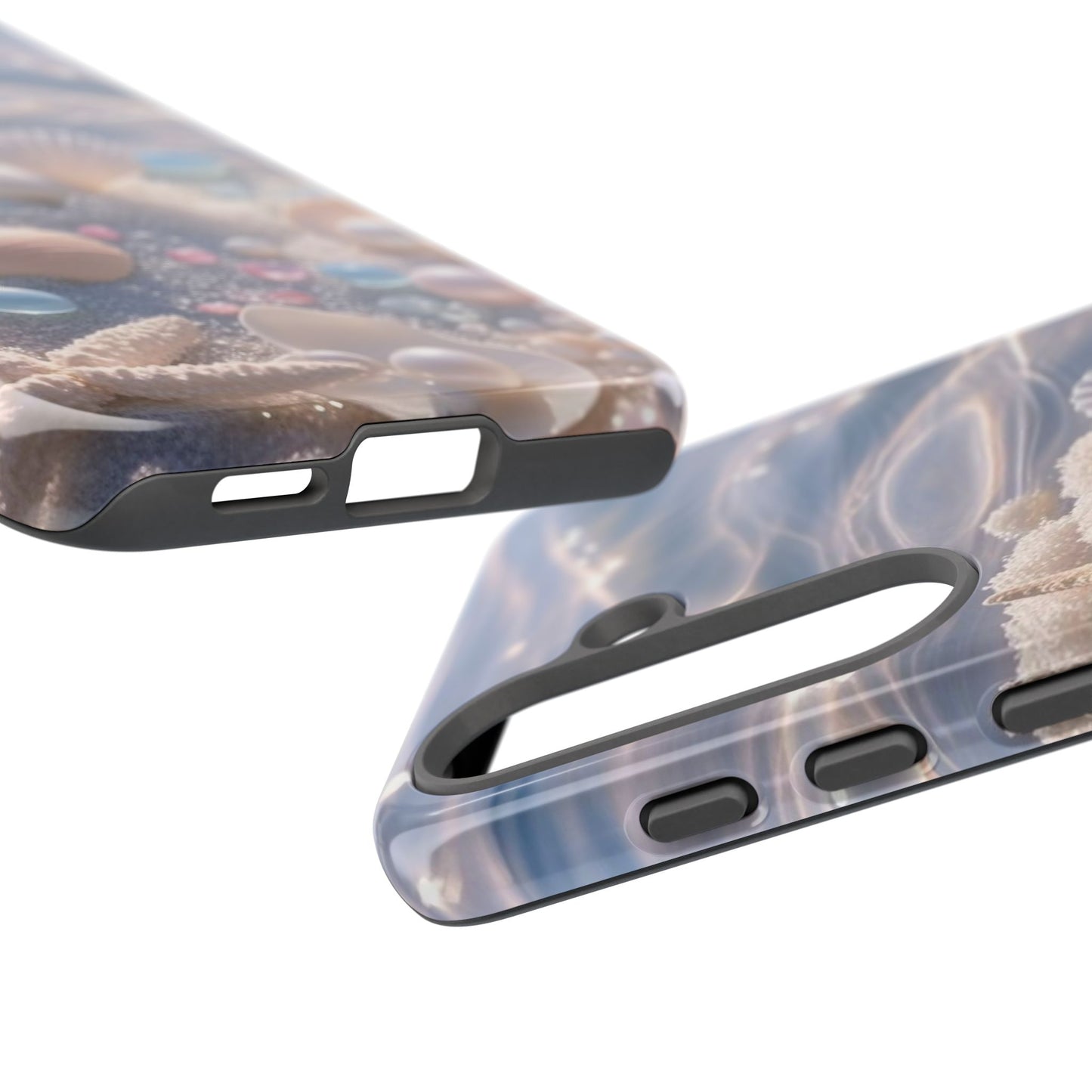 Seashell Pearl Phone Case — Pastel Beach Protective Tough Case