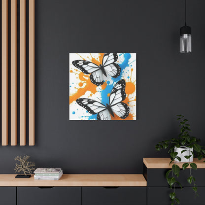 Butterfly Splash Canvas Wall Art — Matte Stretched Canvas