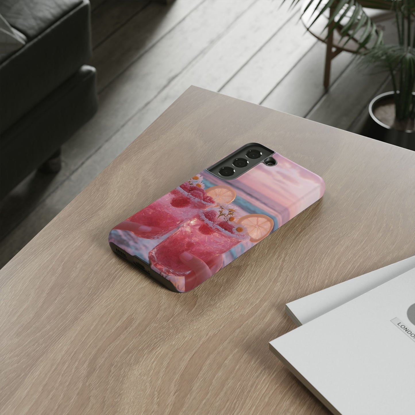 Tough Case - Pink Beach Cocktail Phone Case