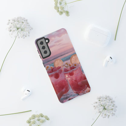 Tough Case - Pink Beach Cocktail Phone Case