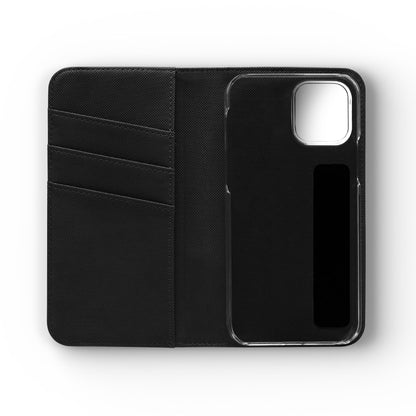 Leopard Patchwork Flip Wallet Case with Card Slots