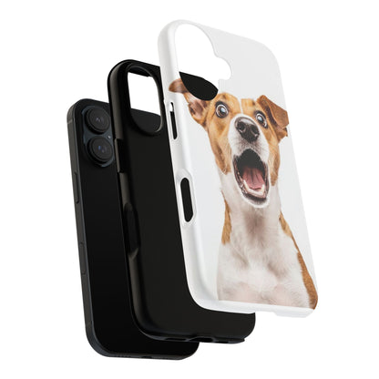 Shocked Dog Phone Case — Cute Pup Protective Tough Case