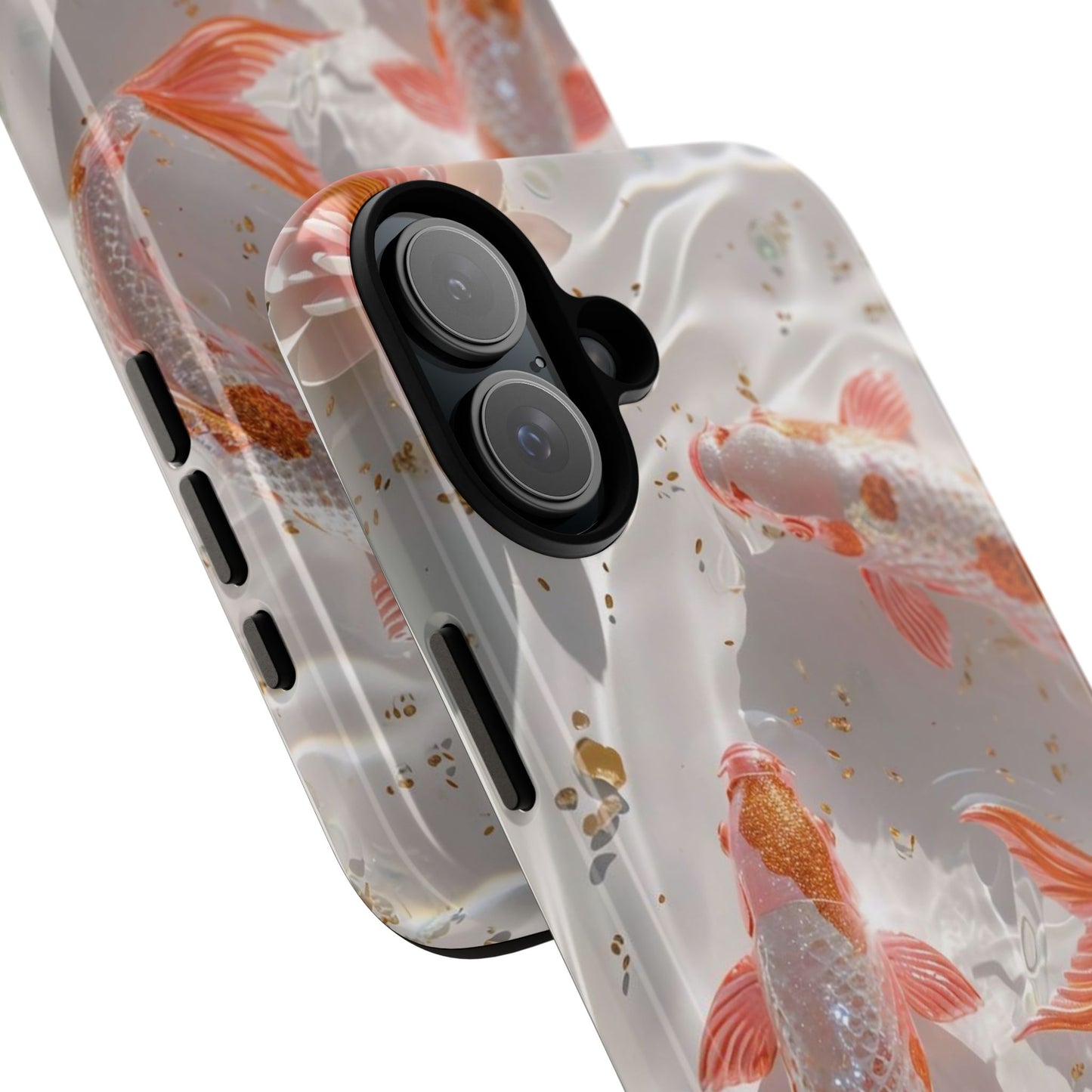 Koi Fish Phone Case "Serene Gold Fleck Watercolor"