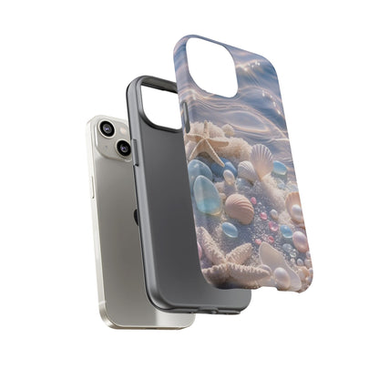 Seashell Pearl Phone Case — Pastel Beach Protective Tough Case
