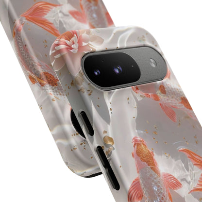 Koi Fish Phone Case "Serene Gold Fleck Watercolor"