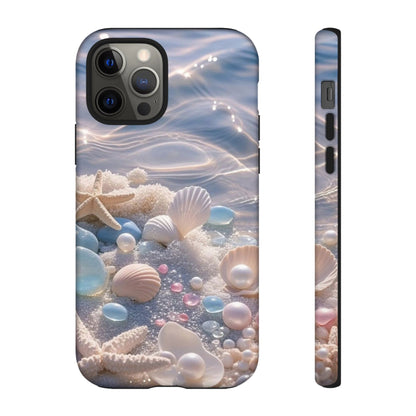 Seashell Pearl Phone Case — Pastel Beach Protective Tough Case