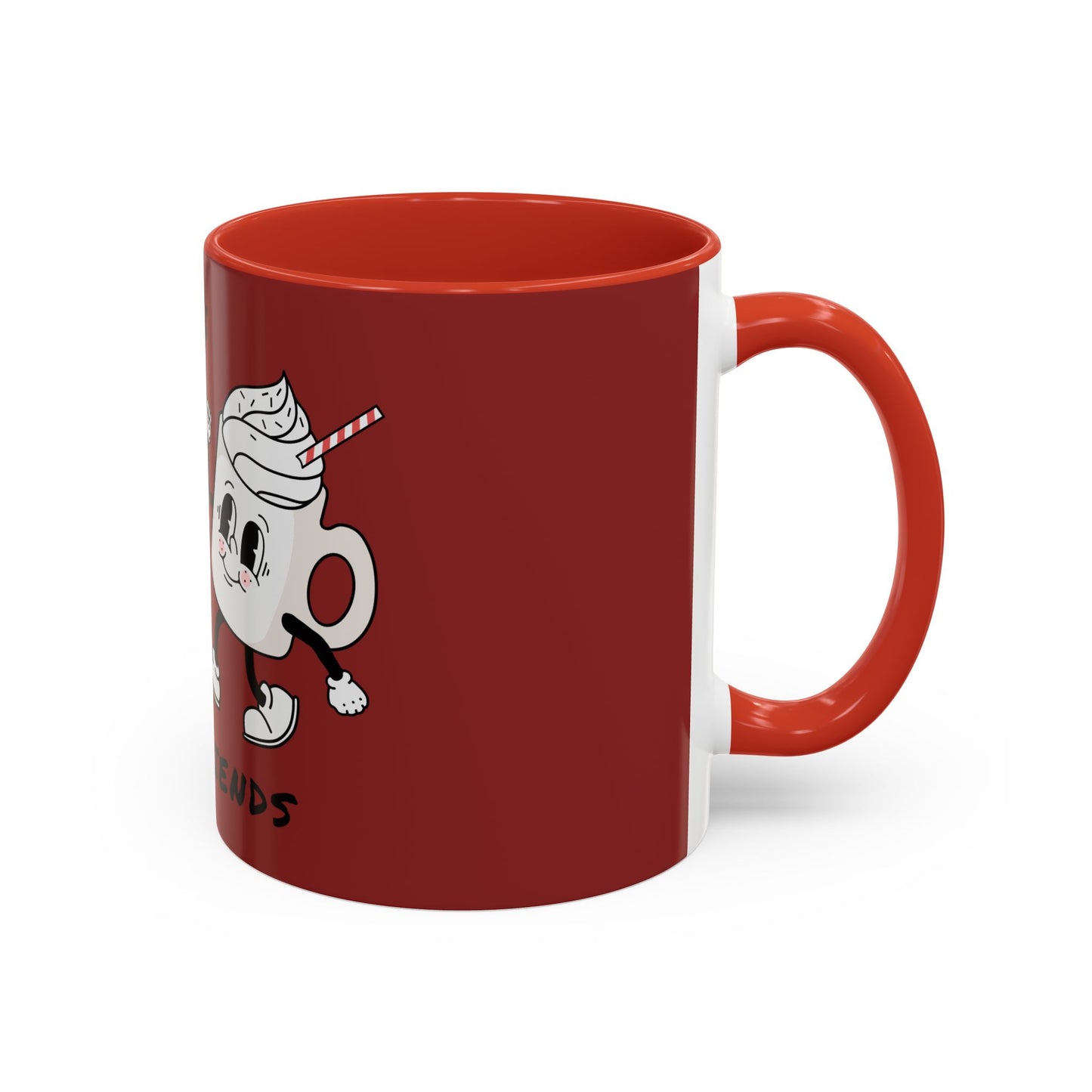 Best Friends Coffee Mug — Cute Cookie & Hot Cocoa Accent Mug (11/15oz)