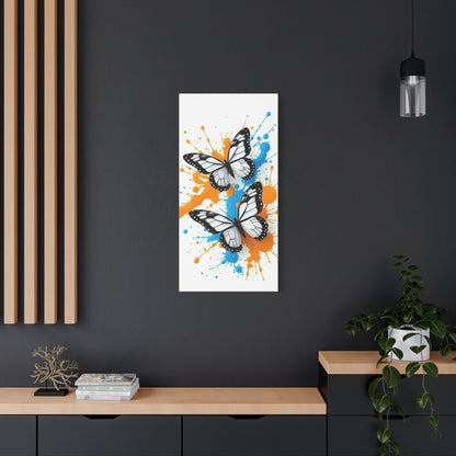 Butterfly Splash Canvas Wall Art — Matte Stretched Canvas
