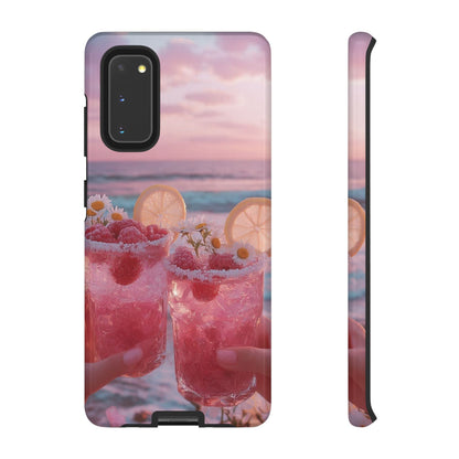 Tough Case - Pink Beach Cocktail Phone Case