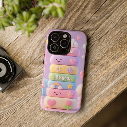 Cute Pastel Phone Case "Be Kind, Be You"