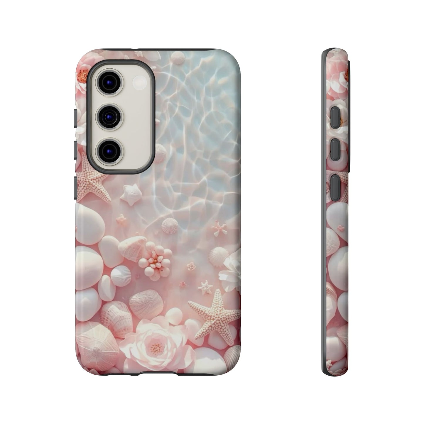 Tough Case - Pink Seashell Beach Phone Case