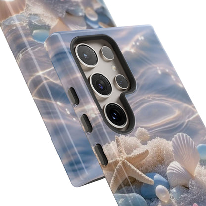 Tough Cases — Pastel Seashell Phone Case (Beach Shells, Pearls & Starfish)