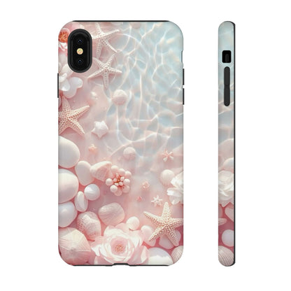 Phone Case — Pink Seashell Starfish Beach Waterproof Design