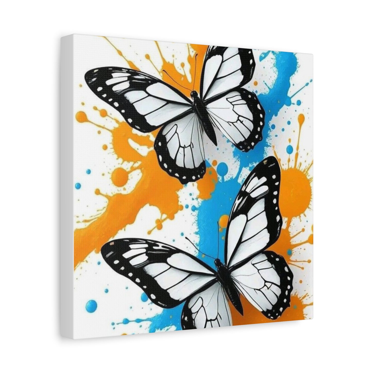 Butterfly Splash Canvas Wall Art — Matte Stretched Canvas