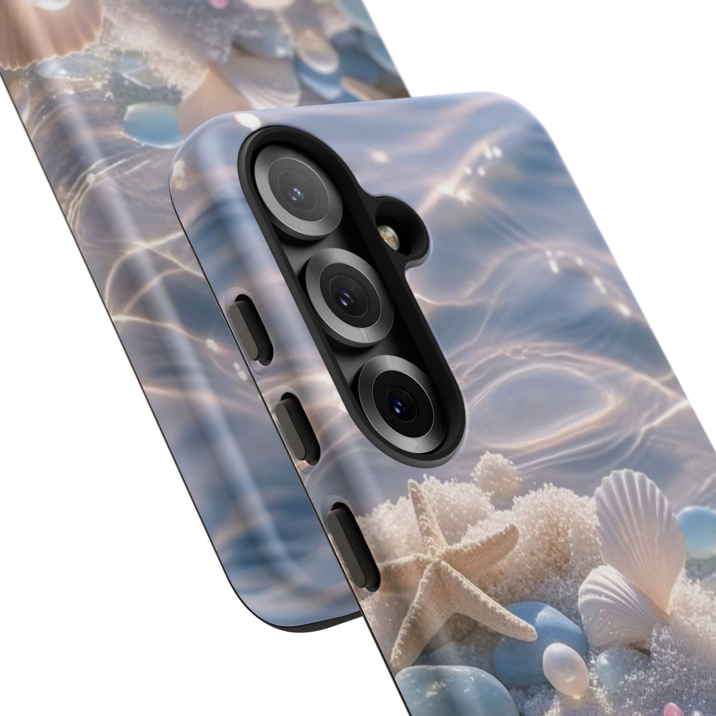 Seashell Pearl Phone Case — Pastel Beach Protective Tough Case