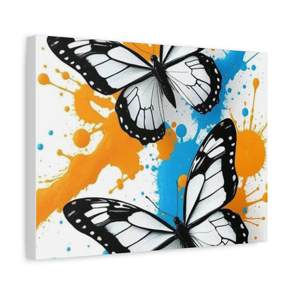 Butterfly Splash Canvas Wall Art — Matte Stretched Canvas