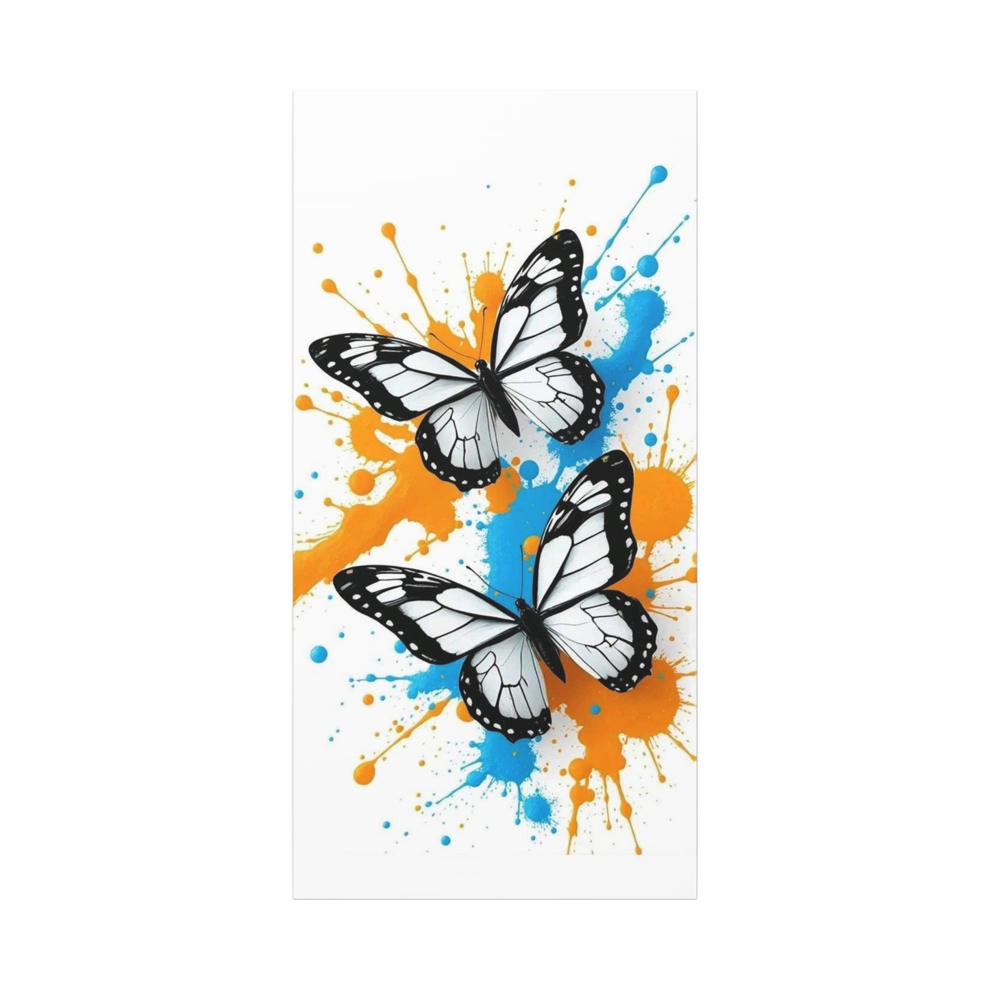 Butterfly Splash Canvas Wall Art — Matte Stretched Canvas