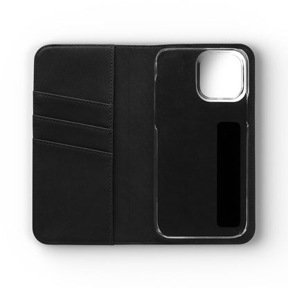 Leopard Patchwork Flip Wallet Case with Card Slots