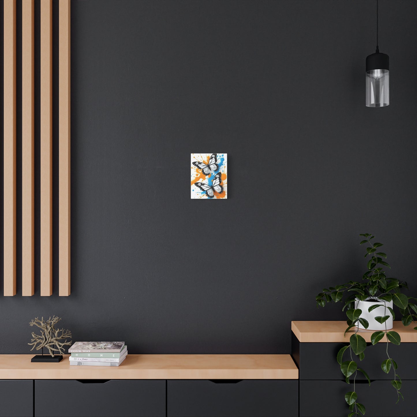 Butterfly Splash Canvas Wall Art — Matte Stretched Canvas