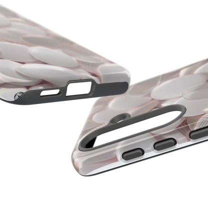 Phone Case – Soft Pink Pebble Pattern Protective Tough Case