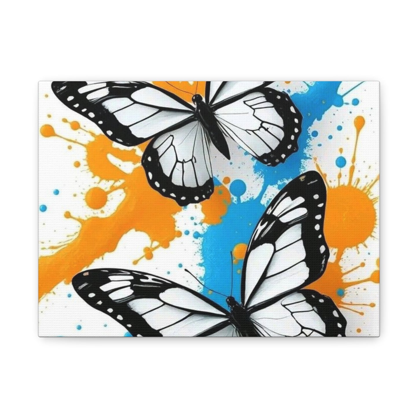 Butterfly Splash Canvas Wall Art — Matte Stretched Canvas