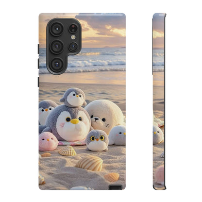 Cute Beach Penguin Phone Case "Kawaii Seaside Animal"