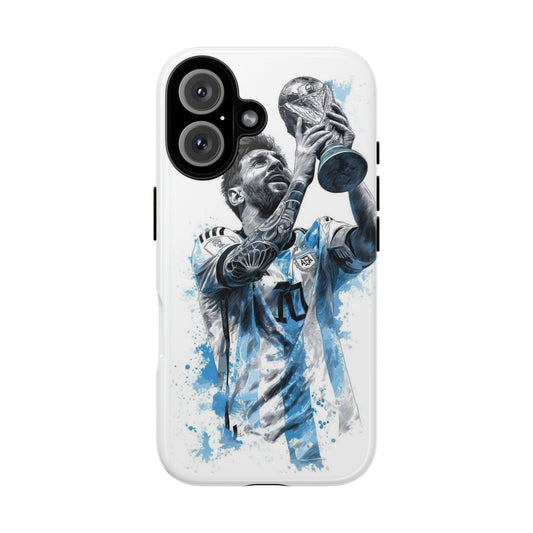 Soccer Champion Phone Case - Watercolor Trophy Player Design
