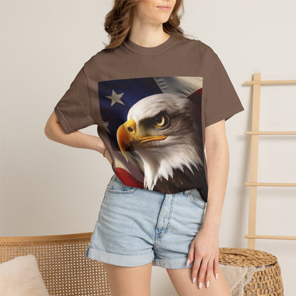 American Eagle Flag T-Shirt — Patriotic Bald Eagle Graphic Tee