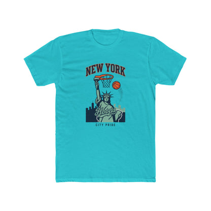New York Hoops T-Shirt — Statue of Liberty Basketball City Pride Tee