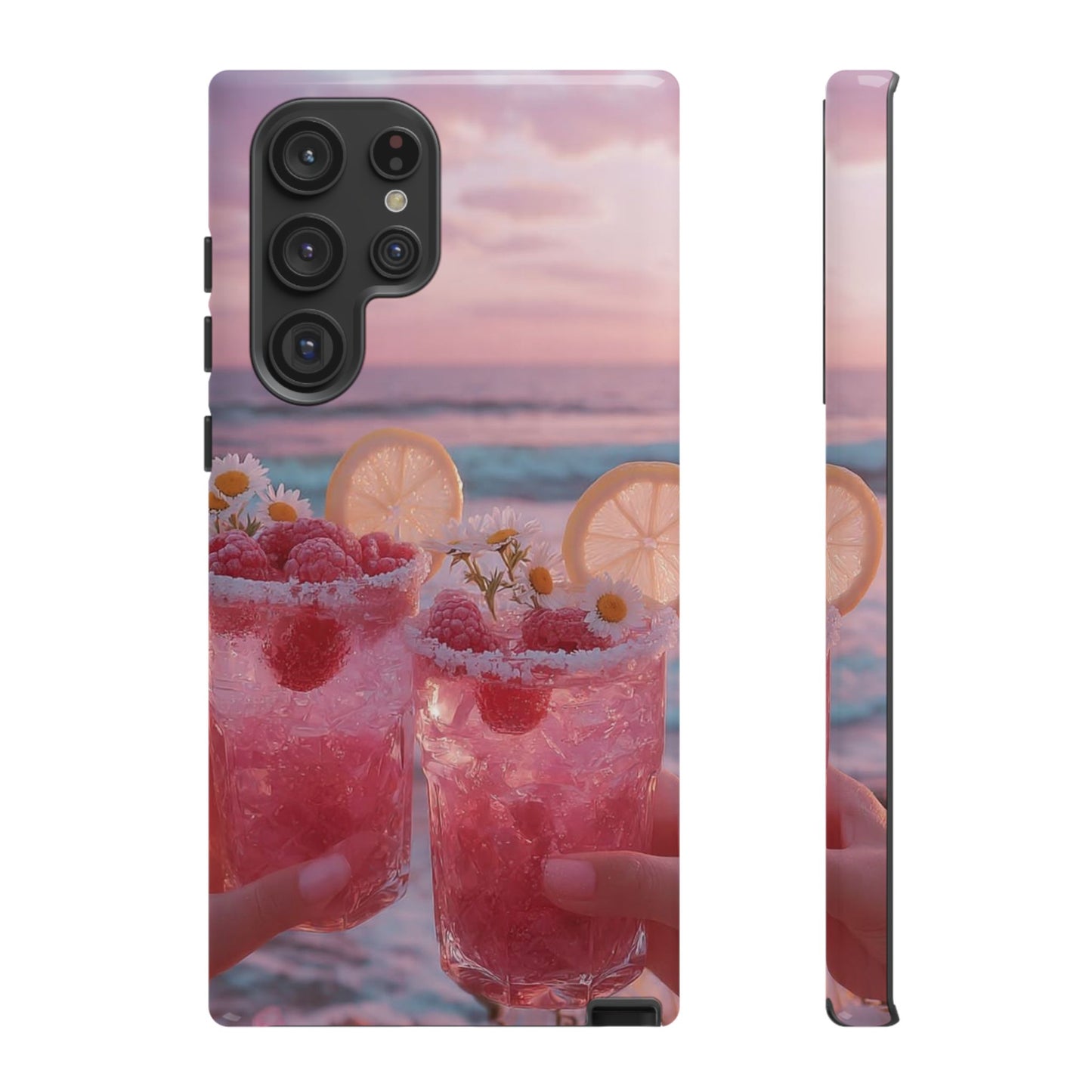 Tough Case - Pink Beach Cocktail Phone Case