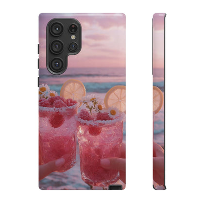Tough Case - Pink Beach Cocktail Phone Case