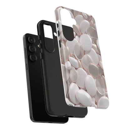Phone Case – Soft Pink Pebble Pattern Protective Tough Case