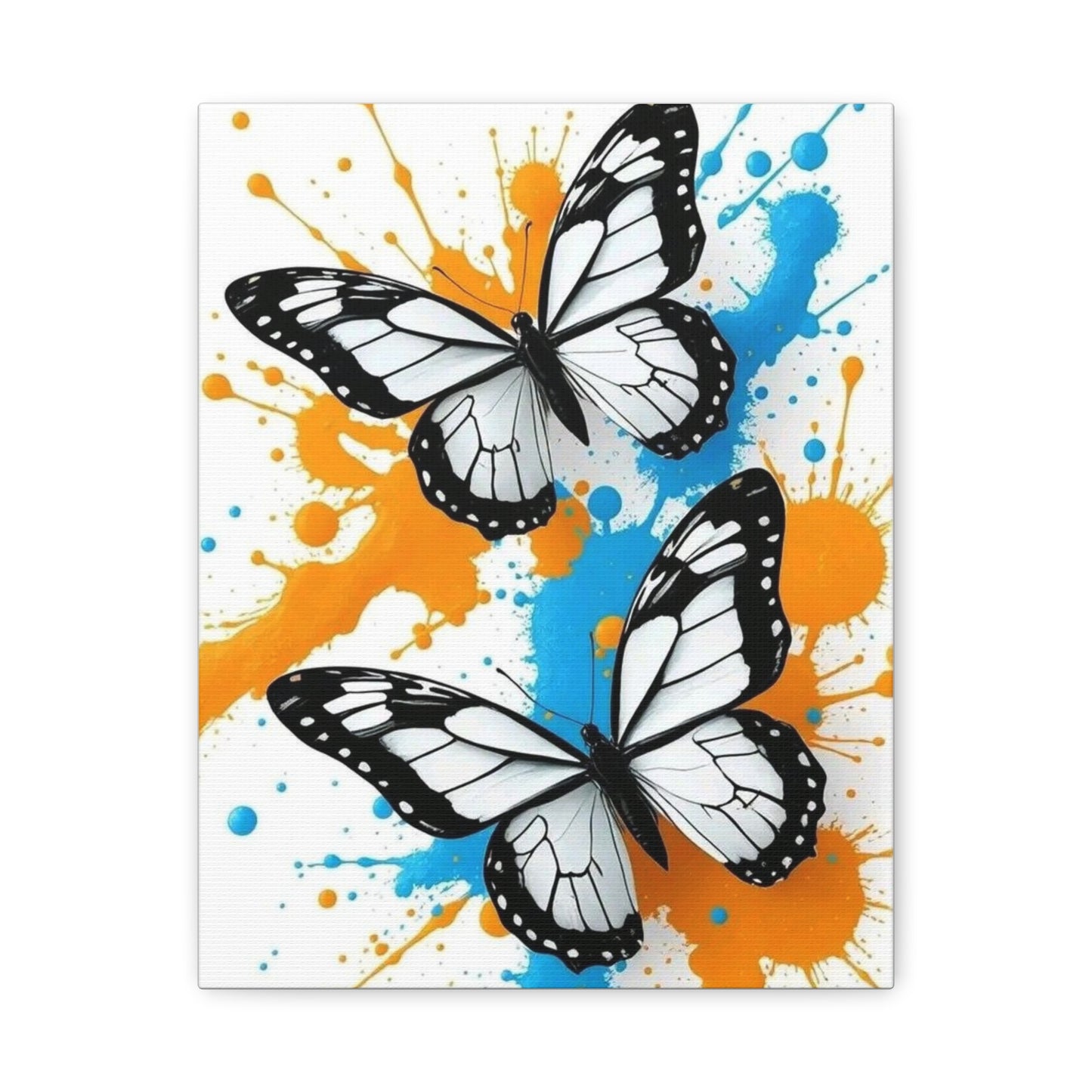 Butterfly Splash Canvas Wall Art — Matte Stretched Canvas