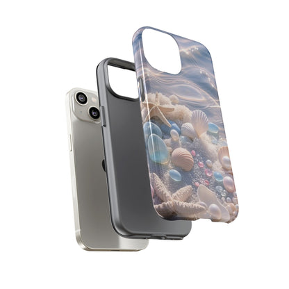 Seashell Pearl Phone Case — Pastel Beach Protective Tough Case