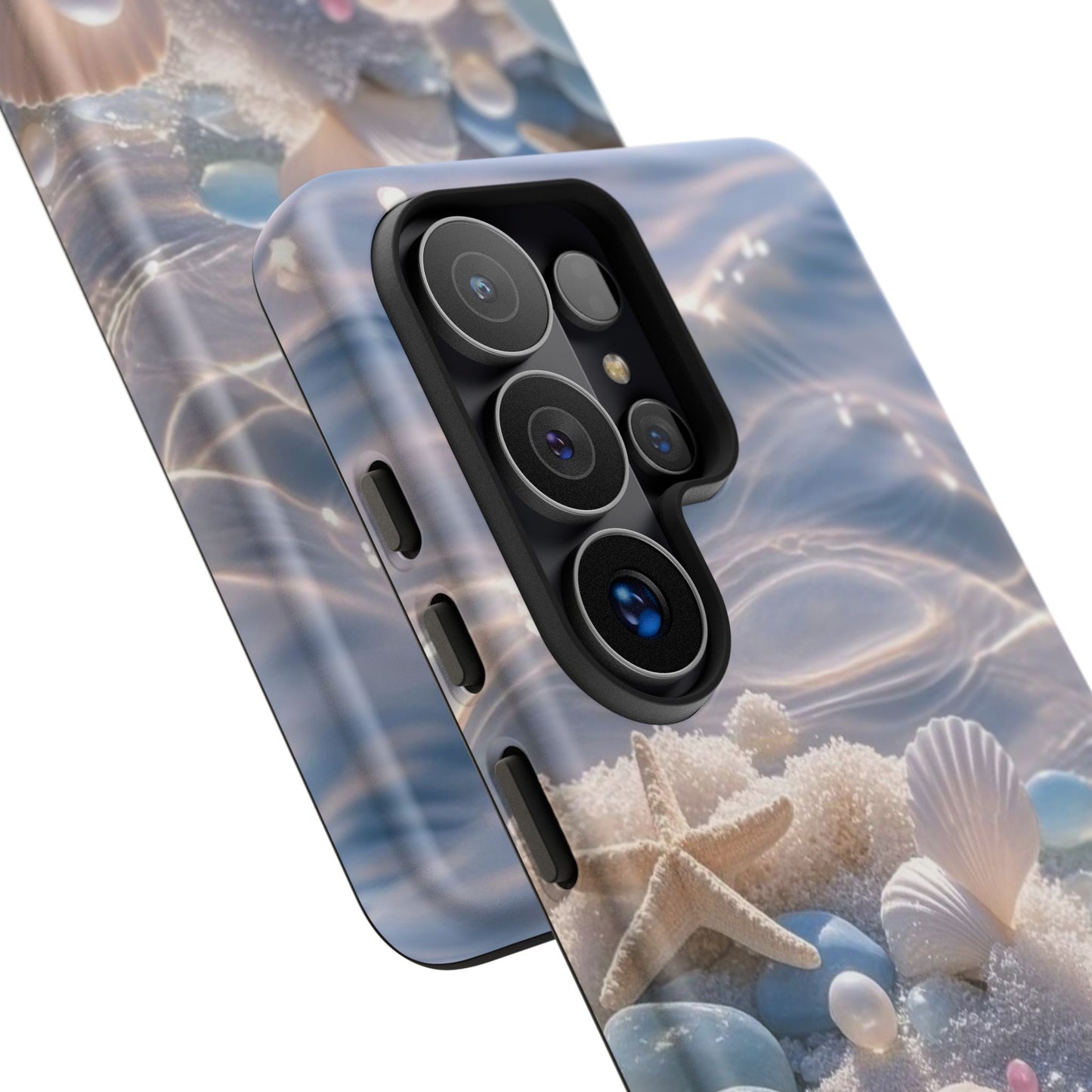 Seashell Pearl Phone Case — Pastel Beach Protective Tough Case