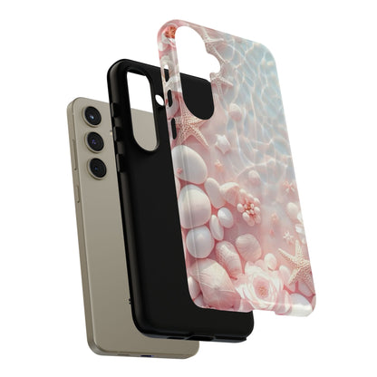 Phone Case — Pink Seashell Starfish Beach Waterproof Design
