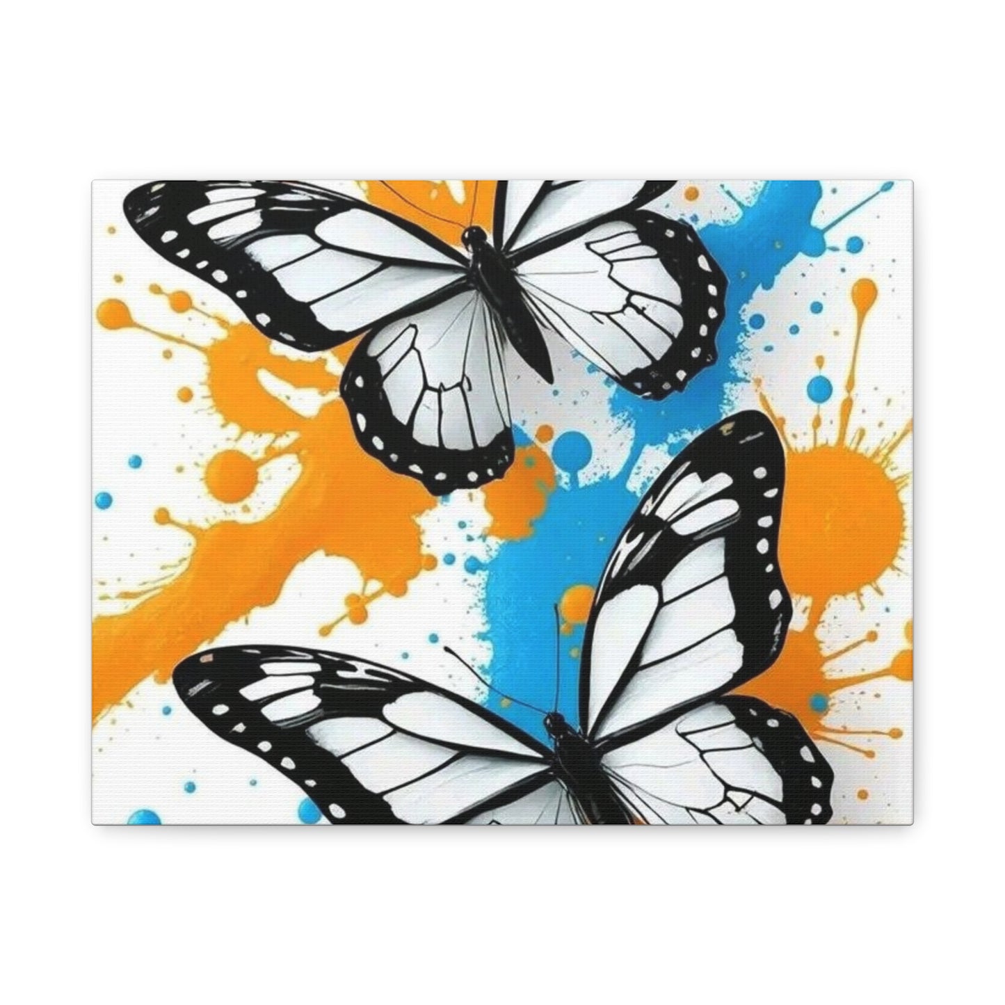 Butterfly Splash Canvas Wall Art — Matte Stretched Canvas