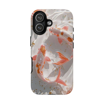 Koi Fish Phone Case "Serene Gold Fleck Watercolor"