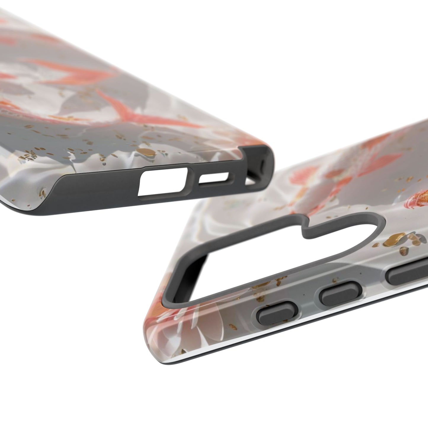 Koi Fish Phone Case "Serene Gold Fleck Watercolor"