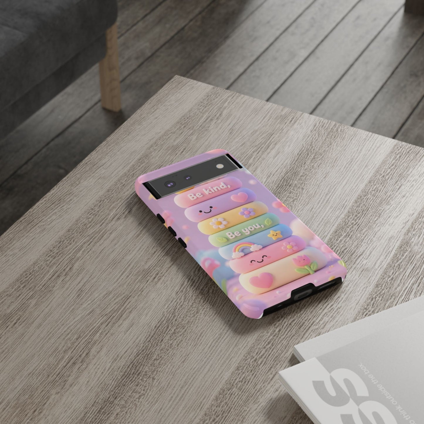 Cute Pastel Phone Case "Be Kind, Be You"